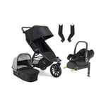 Baby Jogger City Elite 2 Duovogn inkl. Maxi-Cosi CabrioFix i-Size Autostol Baby &  Base, Opulent Black/Jet