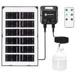 Blendend Ampoule solaire 50 W 6500 K avec capteur intégré et boîte de rangement économe en énergie, idéale pour les zones sans accès électrique.