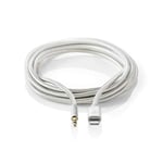 Adaptateur Lightning - Apple Lightning à 8 Broches - 3.5 mm Mâle - Plaqué Or - 1.00 m - Rond - Nylon