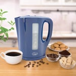 Quest 35009 1.7 Litre Kettle | Cord Storage | Spout Filter | Water Level Indicator | BPA Free, Navy Blue