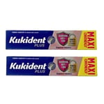 KUKIDENT Plus Barrier Adhesive Cream - Double Pack Of 57 G