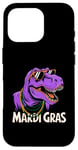 Coque pour iPhone 16 Pro Mardi Grawr Costume de dinosaure T-Rex pour enfant