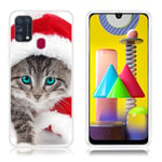 Deco Samsung Galaxy M31 skal - Katt I Hatt