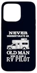 iPhone 15 Pro Max RV Pilot Camper Caravan Funny Old School Camping Camp Case