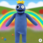 Roblox Rainbow Friends 35.5cm Blue Deluxe Plush Series 1 Doll Kids Xmas Gift