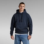 G Star Raw Mens G-Star RAW Essential Unisex Loose Hoodie - Navy Cotton - Size X-Small