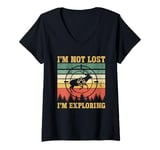 Womens I'm not lost I'm exploring Retro men women Hunting Season V-Neck T-Shirt