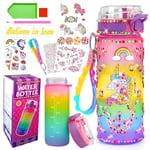 PUWOWYE Licorne Bricolage Gourde Fille DIY Gourde Isotherme Bouteille Kit de Loisir Créatif Enfant Jeux Créatif Fille 6 7 8 9 10 Ans pour Idée Cadeau Noël Extérieur Jeux Enfant 2 3 4 5 6 Ans