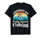 Legendary Kid who loves Fishing Boys T-Shirt