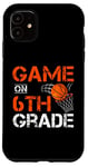 Coque pour iPhone 11 Jeux amusants sur le basket-ball de sixième année premier jour d'école