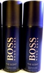 2x Hugo Boss The Scent Deodorant Spray 150ml, Anti-persperent body spray for men