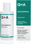 Q+A Niacinamide Daily Toner. A face toner to calm breakouts and de-clog pores. 