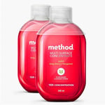 Method Multi Surface Cleaner Concentrate, Joyful, Bing cherry + Bergamot fragrance, 2X 240ml (Pack of 2)