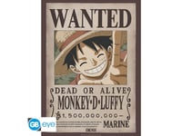 Poster - One Piece - Wanted Luffy - 52 x 38 cm - GB eye