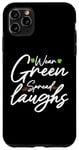 Coque pour iPhone 11 Pro Max Wear Green Spread Rires Trèfles Irlande Couples Assortis