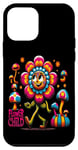 Coque pour iPhone 12 mini Guitare Hippie Meditation Freedom Wreaths