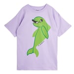 Mini Rodini GOTS Dolphin T-shirtklänning Lila | Lila | 92/98 cm