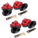 4X 300DB de Train Super Fort pour Camion Bateau Voiture Air Escargot électrique Simple Corne 12V