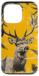 Coque pour iPhone 13 Pro Jaune Pop Art Tropical Ozark Timber Vintage Cerf Camo