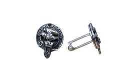 Hay Clan Crest Pewter T-Bar Cufflinks