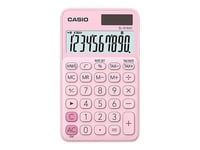 Casio SL-310UC - Calculatrice de poche - 10 chiffres - panneau solaire, pile - rose
