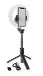 Mackie mRING-6 – 6” Battery Powered Ring Light with Selfie Stick/Stand & Remote