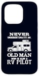 iPhone 15 Pro RV Pilot Camper Caravan Funny Old School Camping Camp Case