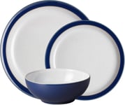 Denby - Elements Dark Blue Dinner Set For 4 - 12 Piece Ceramic Tableware Set - 