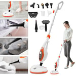 New 12-in-1 Steam Mop Floor Cleaner Handheld Steamer Carpet Upholstery Window