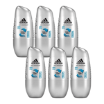 ADIDAS FOR MEN FRESH COOL & DRY Anti-Perspirant Roll-On Deodorant 50ml  - 6 PACK