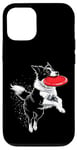 Coque pour iPhone 12/12 Pro Champion Border Collie Frisbee