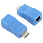 1 paire d'adaptateur d'extension HDMI RJ45, amplificateur de Signal, &eacute;metteur-r&eacute;cepteur, 30 m&egrave;tres