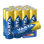 Varta Longlife Power AA-batterier, 12 st