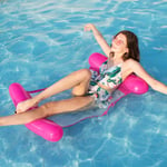Water Hammock Swimming Pool Lounger Foldable Inflatable Air Matt C