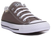 Converse All Star 1J794 Ox Core Womens Trainer In Charcoal Size UK 3 - 8