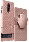 Kickstand Case Slim Hard Shell Cover and Belt Clip Holster for OnePlus 8 Phone