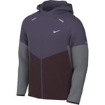 Nike Veste de course Windrunner Repel FB7540-573, pour homme, gris foncé/argenté réfléchissant