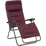 Fauteuil Relax Jardin - Chaise Longue Matelassé Zéro Gravité - Rsx Clip - Aircomfort® - Rouge Bordeaux Lafuma Mobilier Bordeaux