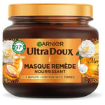 Garnier Ultra Doux - Masque Remède Nourrissant - Huile d'Argan & de Camélia - Pour Cheveux Secs & Ternes - Sans Silicone & Sans Parabène - 340 ml