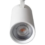 LEDlife vit väggmonteret spotlight 30W - Flicker free, RA90, till tak/vägg - Färg på chassi : Vit, Kulör : Varm, Spridning : 60°