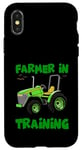 Coque pour iPhone X/XS Tracteur amusant pour enfants - Amateur de tracteur d'entraînement