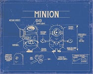 Despicable Me (Minion Blue Print 40 x 50 cm Toile Imprimée