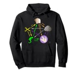 Big Bang Rock Paper Scissors Lizard Pullover Hoodie