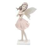 The Leonardo Collection Fantasia Figurine fée rose pour la maison et le bureau | Décoration d'intérieur cadeau pour homme et femme | Belle figurine pour intérieur et extérieur | Décoration de salon