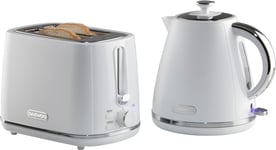 Daewoo Stirling Pyramid 1.7L Rapid Boil Matching Kettle & 2 Slice Toaster Set