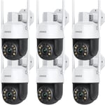 WZ500 - 5MP ptz WiFi Security ip Camera with 20X Optical Zoom, 328 ft Infrared Night Vision, ai Human Detection & Auto Tracking, Two-Way Audio,