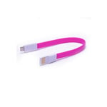 Mini Cable Aimanté pour IPHONE Xs Chargeur Connecteur Lighting USB APPLE Magnet Porte-Clefs 25cm - ROSE