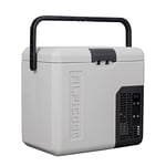 Alpicool P18 18L Mini Car Fridge 12v Car Refrigerator Portable Quiet Camping Freezer Vehicle Truck RV Boat Electric Cool Box for Driving Travel Outdoor Picnic