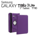 COVER FOR TABLET SAMSUNG GALAXY TAB 3 LITE 7.0" T110 T111 SWIVEL PURPLE