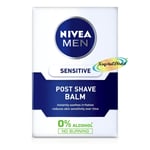 Nivea Aftershave Balm Sensitive Post Shave Men Alcohol Free 100ml - Pack of 1